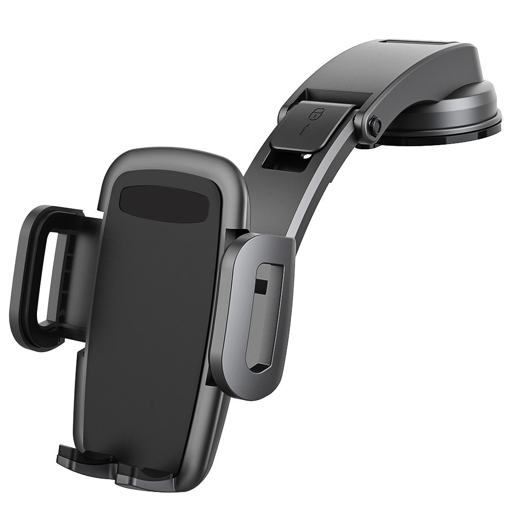 Military-Grade Protection Phone Mount Sticky Suction Dash Car Mount Phone Holder Compatible With 4-7" Mobile phones