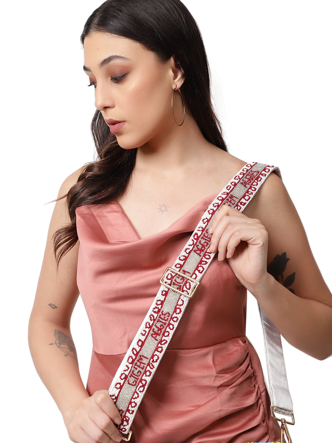 New Arrival Handmade Designer Ladies Beaded Mobile Phone strap Seed Bead Guitar Strap Game Day Strap Clear bag Strap Wholesale