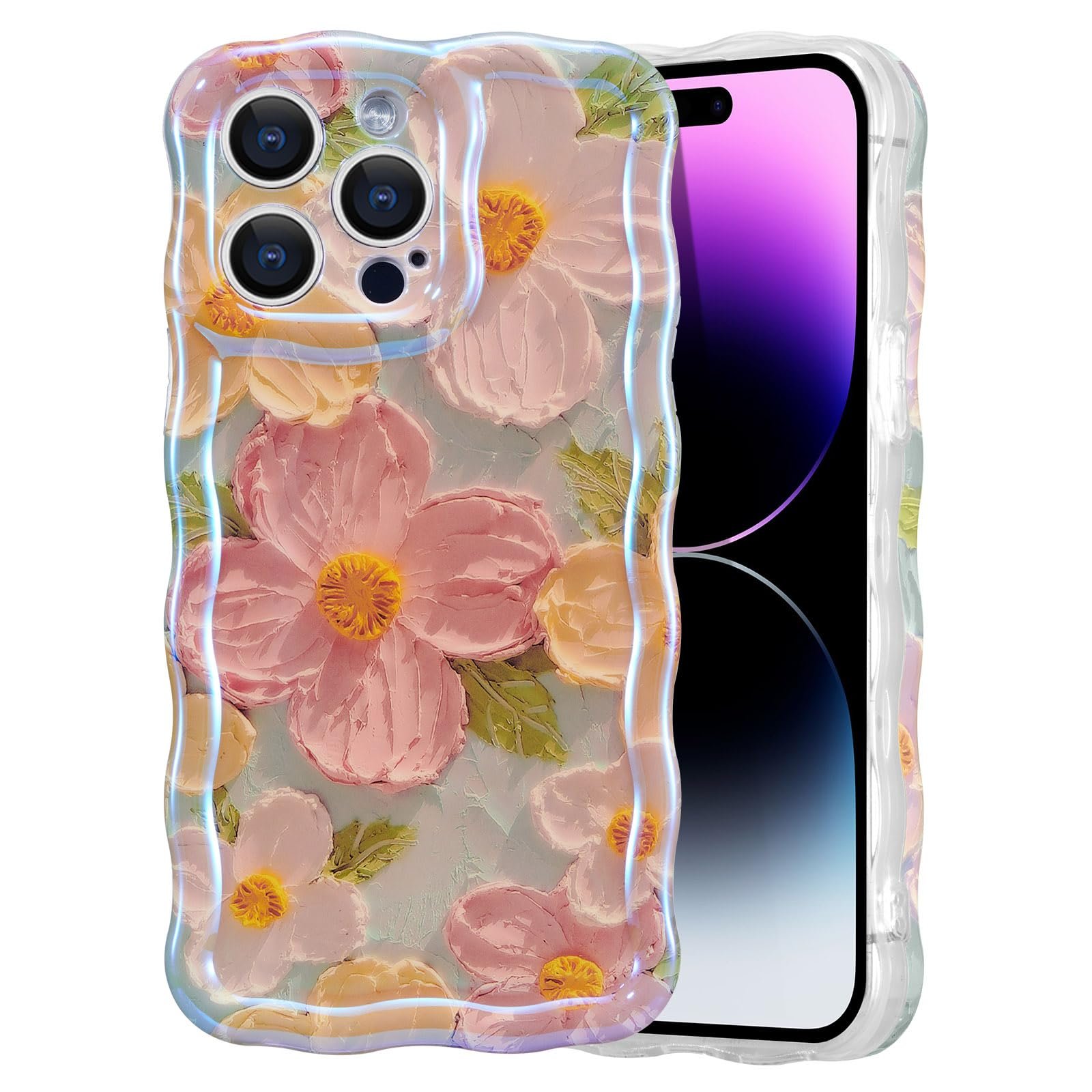 2024new Luxury Cute Flower Phone Case for iphone 15 Pro Max 14 13 12 11 Cover