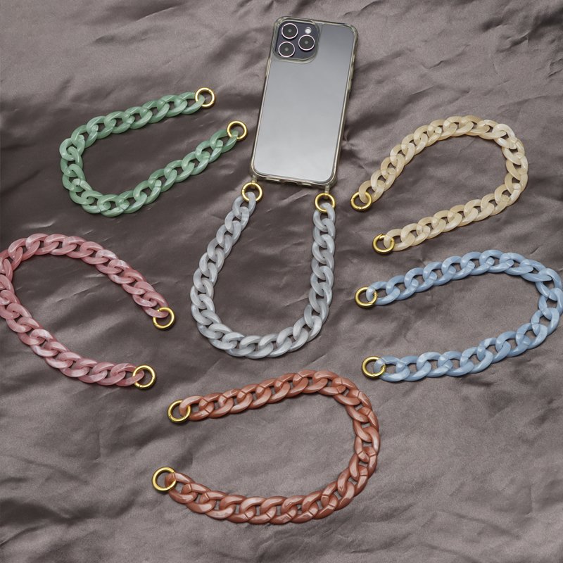 Hot Selling Creative Handmade Acrylic Phone Chain Crossbody Mobile Phone Case Chain For Phone Chain