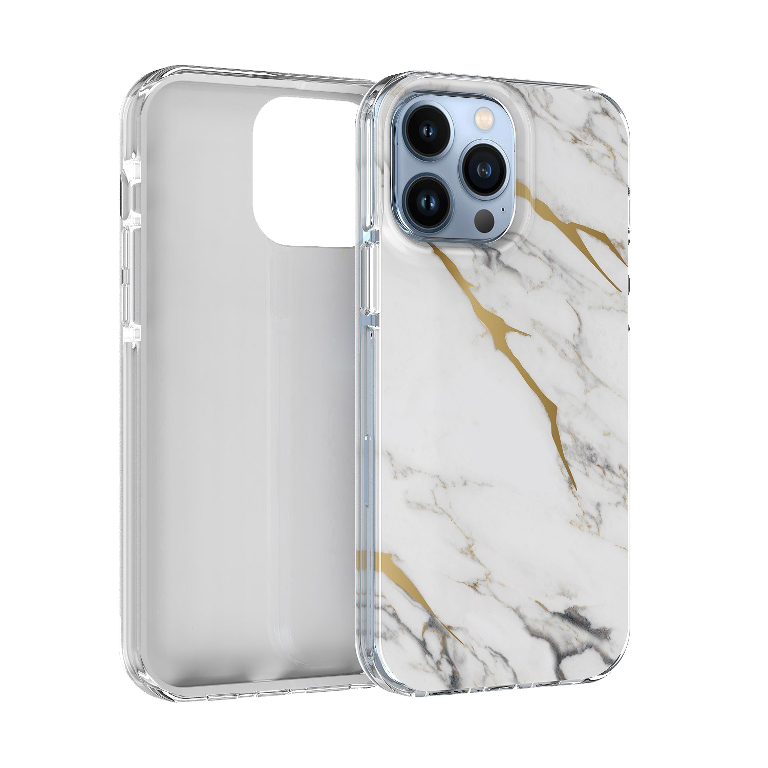 New double layer IMD printed floral print mobile phone case for iphone16 15Pro Max
