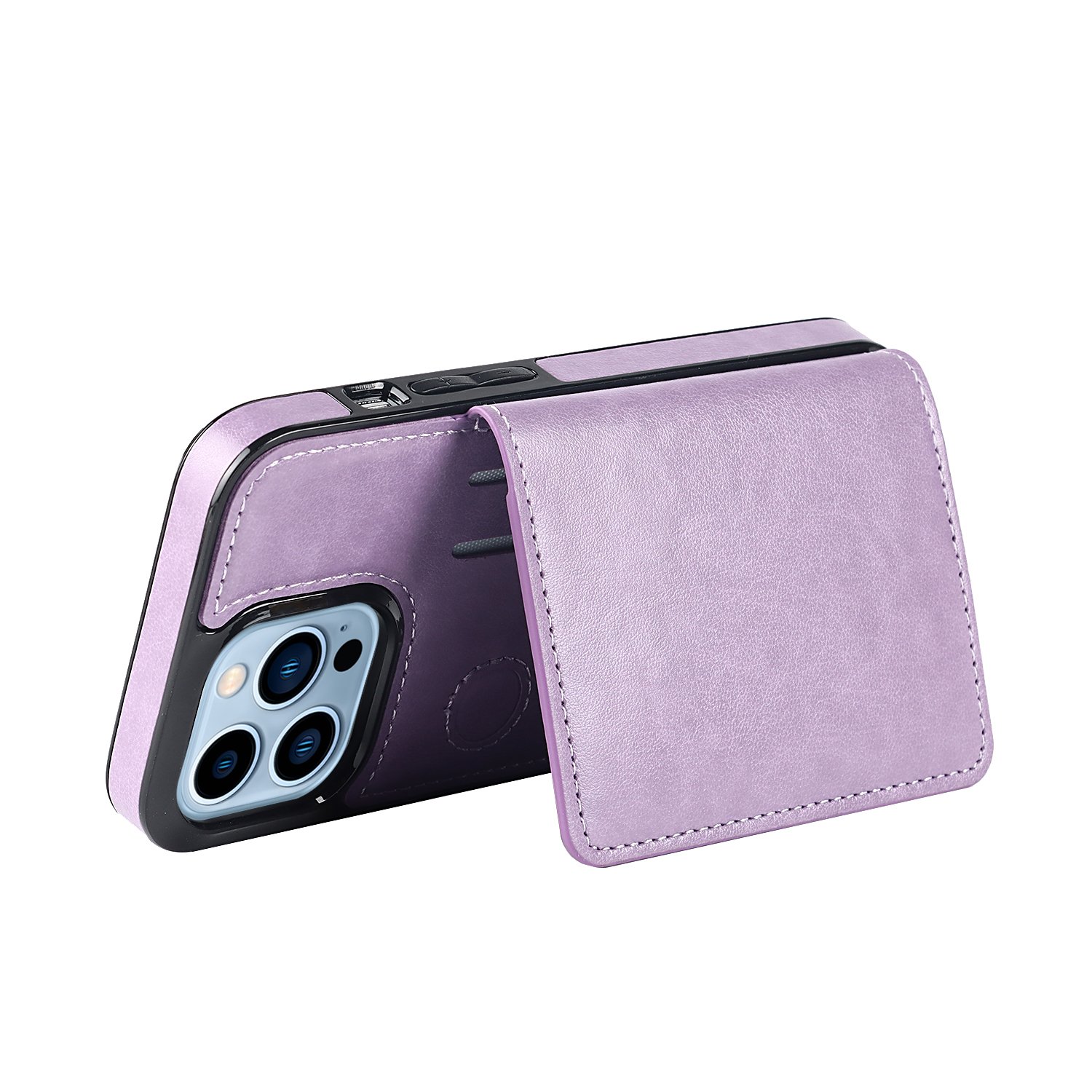 Hot Selling PU Leather Case for iPhone 15 Pro Max mini 11 X 6 6s 7 8 Plus XS 3 Card Holders Phone Cases