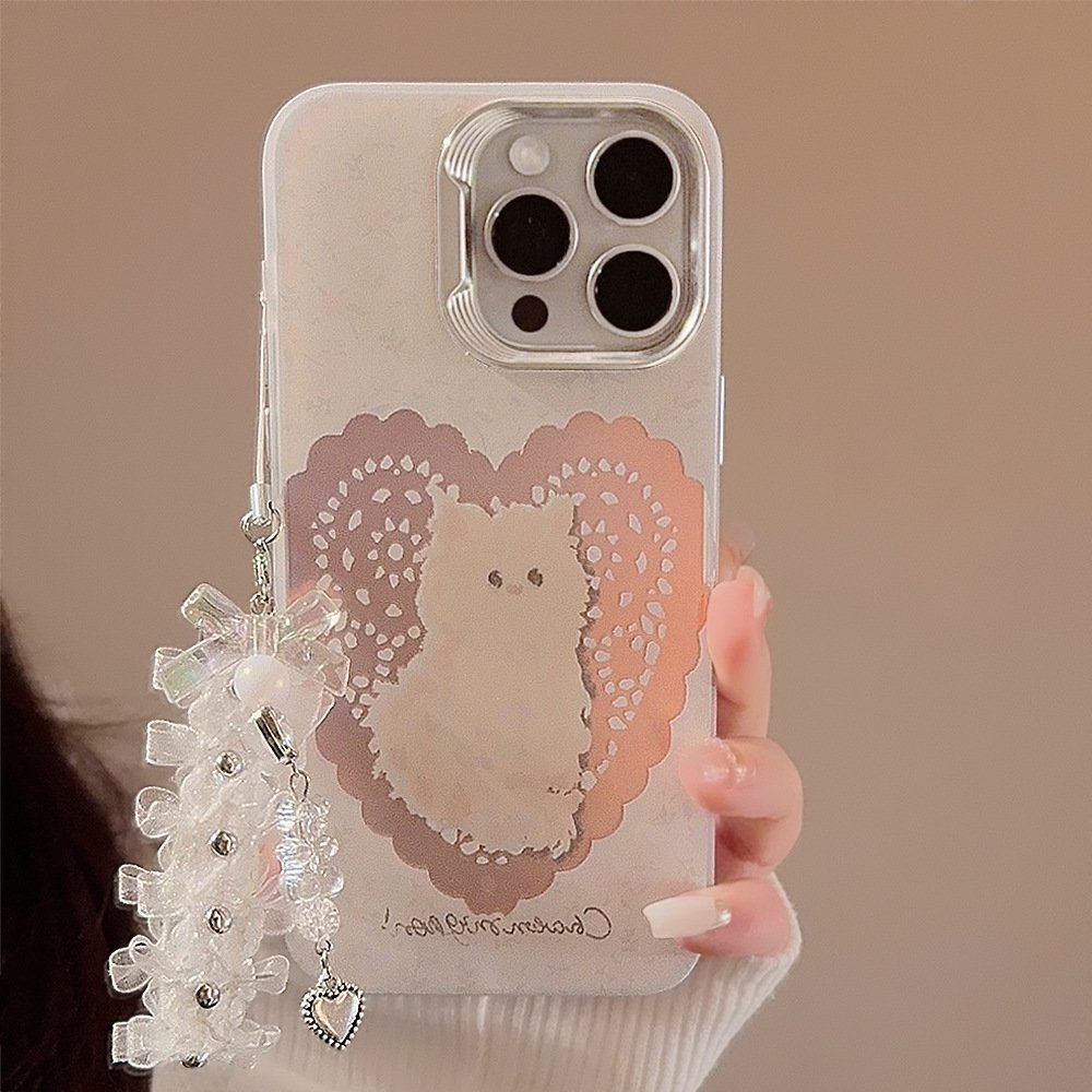 New Arrived Hot Sale Low Moq Colorful Cute Cartoon Mobile Phone Covers For iPhone 13 14 15 Pro Max Cases With Phone Holder Strap