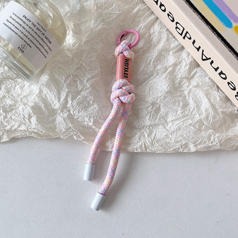 New Style Universal Keychain Lanyard Polyester Phone Chain with Rope Pendant Crossbody Strap Chic Hanging Cord Phone Charm