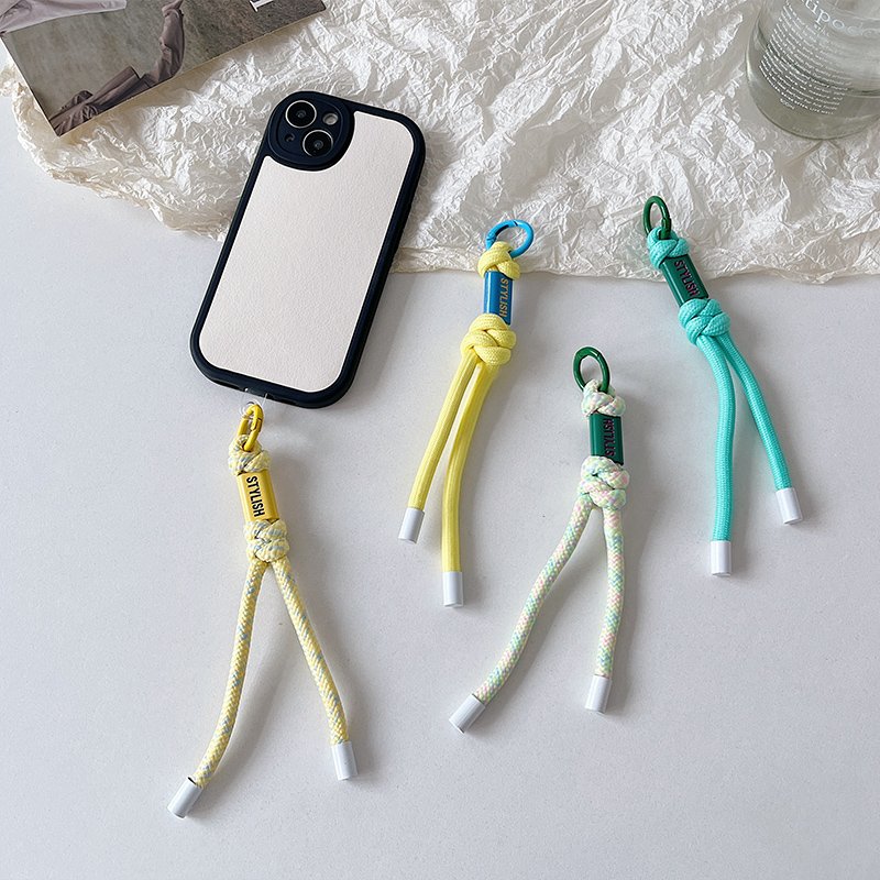 New Style Universal Keychain Lanyard Polyester Phone Chain with Rope Pendant Crossbody Strap Chic Hanging Cord Phone Charm