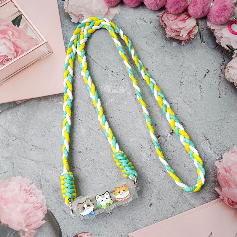 120cmmobile phone lanyard, simple and creative weaving rope, universal female personality rope mobile phone accessories