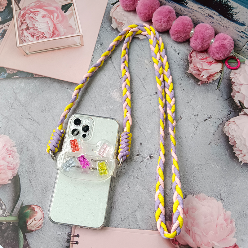120cmmobile phone lanyard, simple and creative weaving rope, universal female personality rope mobile phone accessories