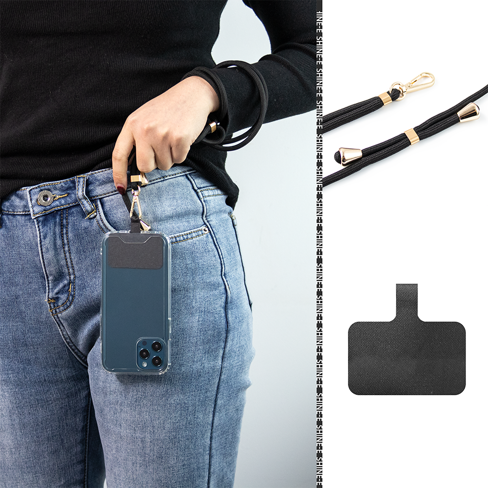 Mobile Phone Cover Accessories Universal Crossbody Lasso Necklace Rope Patch Strap Tab Tether Cell Phone Case Lanyard For Iphone