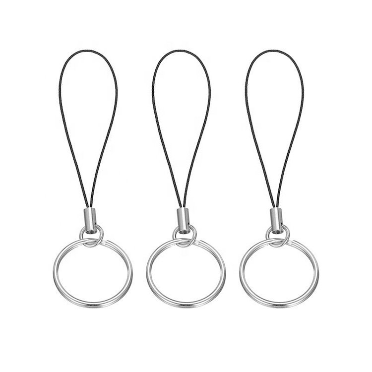 DIY Jewelry Mobile Cell Phone Keychain Lanyard Cord Strap with Ring Charm Pendant Decoration Accessories Lariat Lanyard Keychain