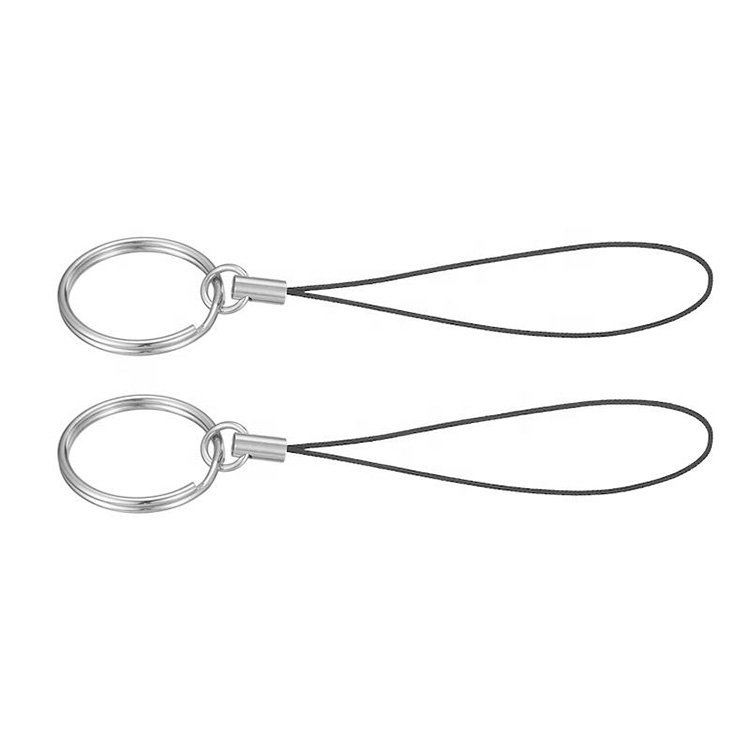 DIY Jewelry Mobile Cell Phone Keychain Lanyard Cord Strap with Ring Charm Pendant Decoration Accessories Lariat Lanyard Keychain