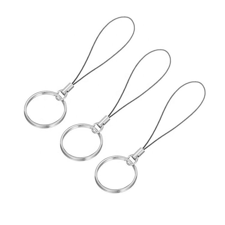 DIY Jewelry Mobile Cell Phone Keychain Lanyard Cord Strap with Ring Charm Pendant Decoration Accessories Lariat Lanyard Keychain