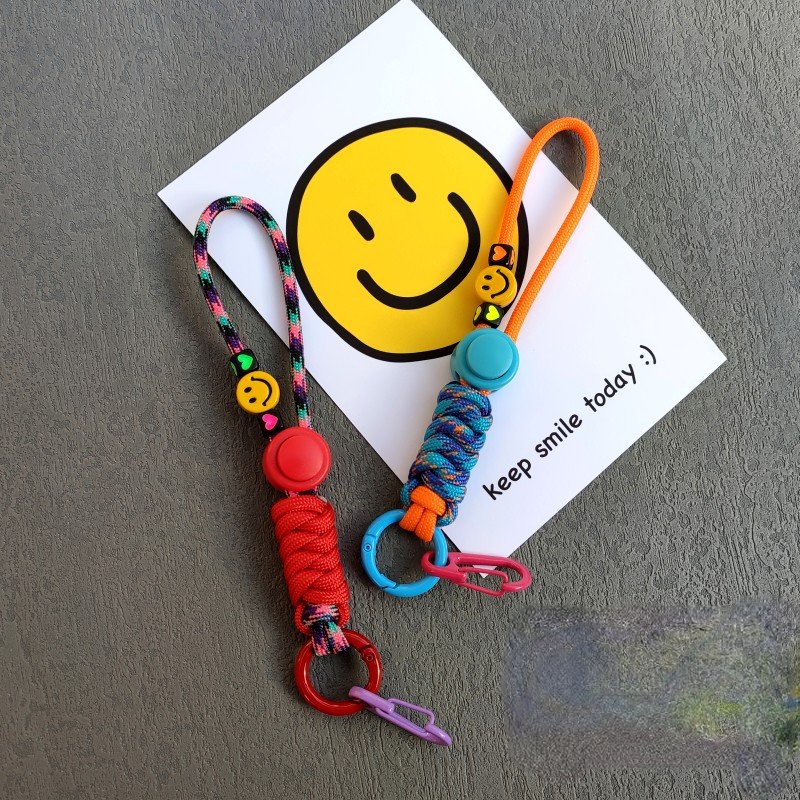 Anti loss Customizable Keychain Hanging Rope Mini Multi functional Wrist Strap Mobile Phone Hanging Rope 15cm