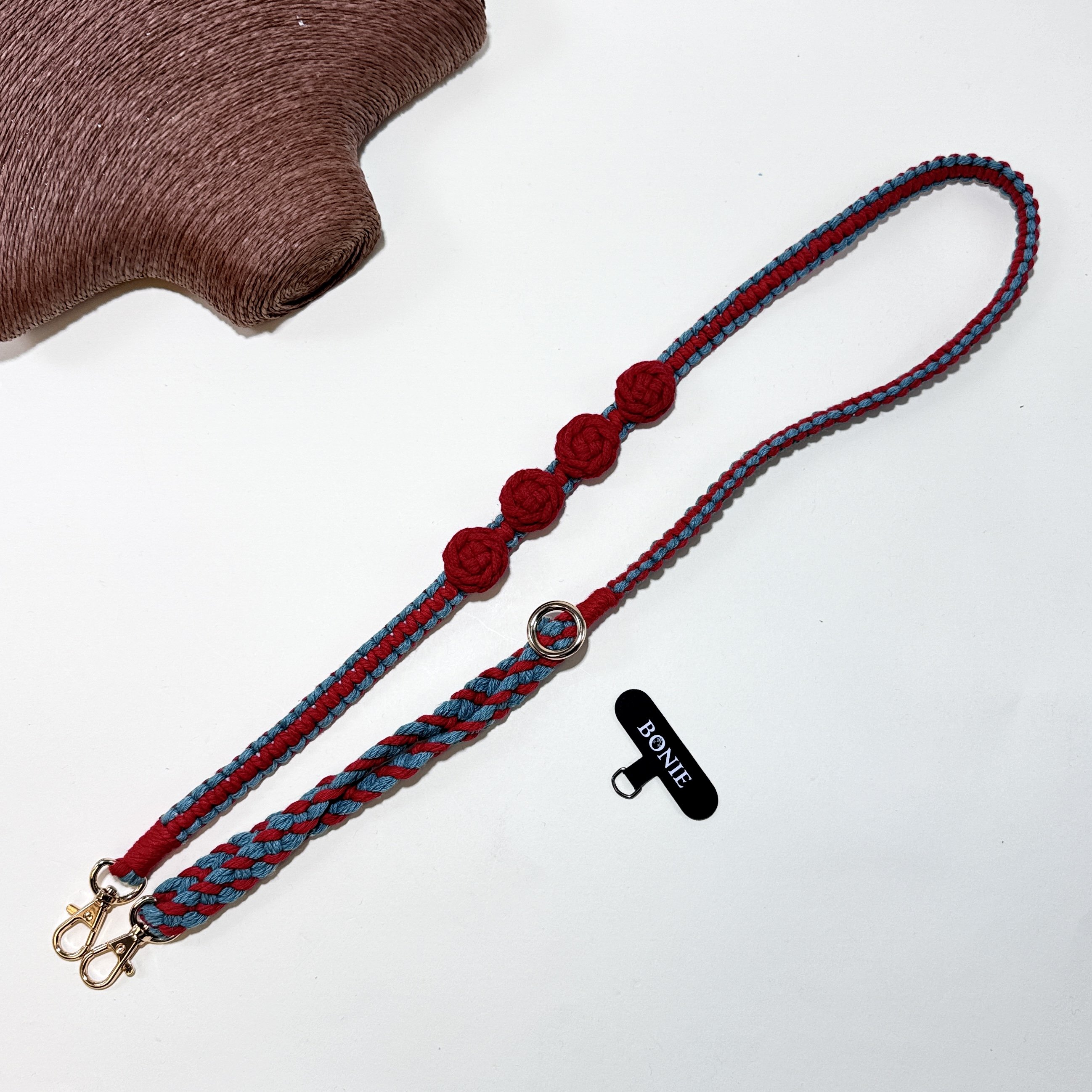 Ins new cotton rope hand-woven mobile phone bag lanyard Bohemian style multi-functional mobile phone chain