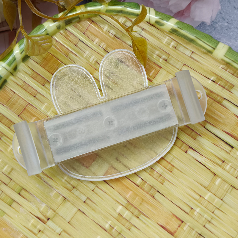Mobile phone back clip DIY groove material clip transparent material rabbit head back clip cute rabbit rabbit