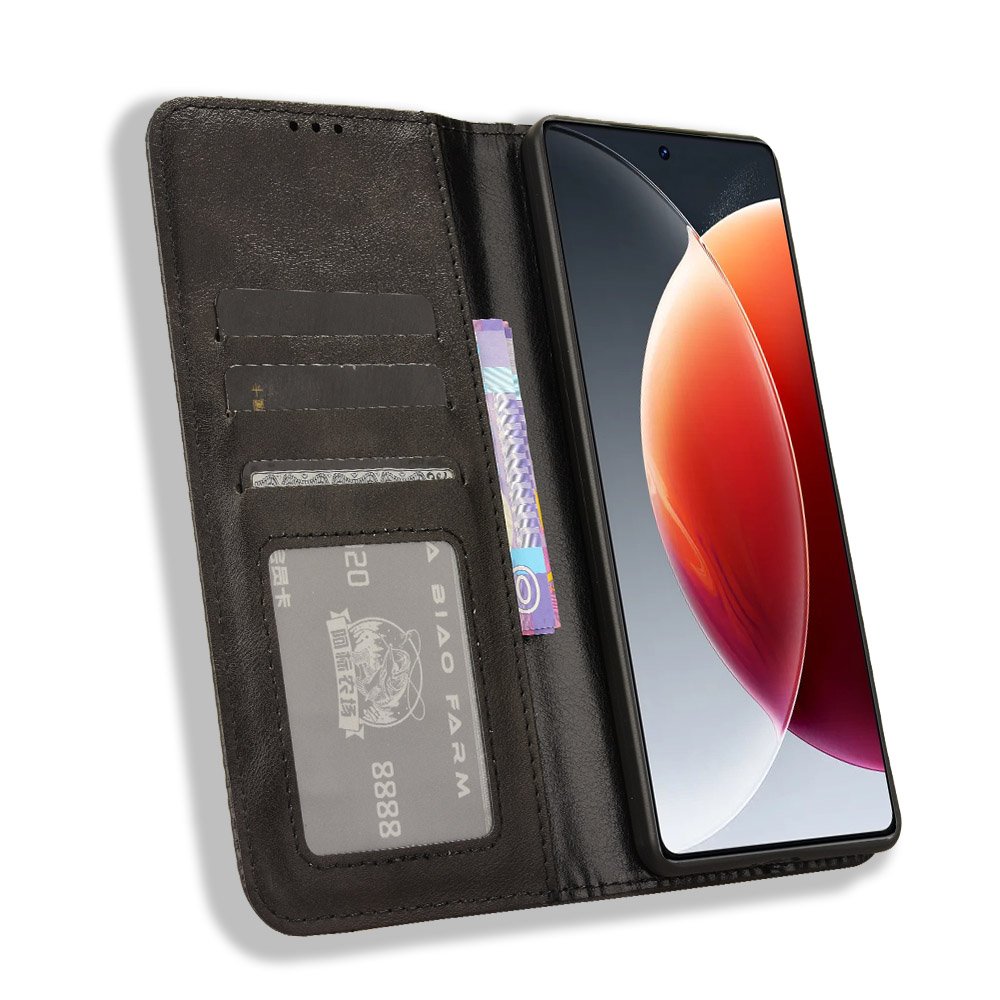 For Tecno Camon 30 Pro Wallet Case, PU Leather Magnetic Closure Stand Card Slots Holder Flip Mobile Phone Cover For Camon 30 Pro