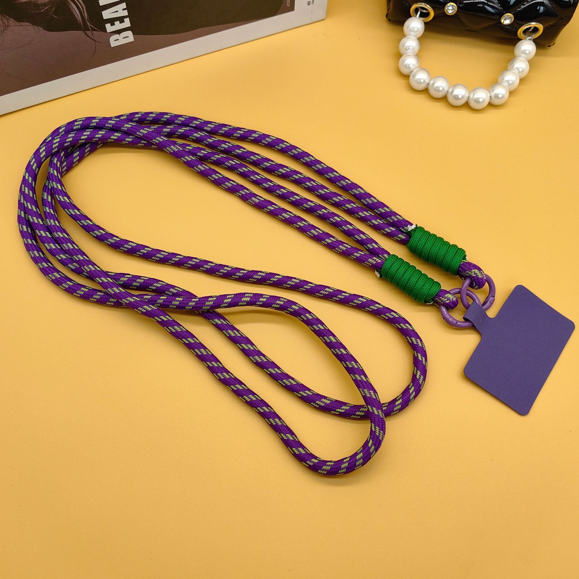 Hot Selling Universal Anti-Lost Braid Wrist Strap Colored Nylon Mobile Phone Lanyard Phone Accessories Hand Rope