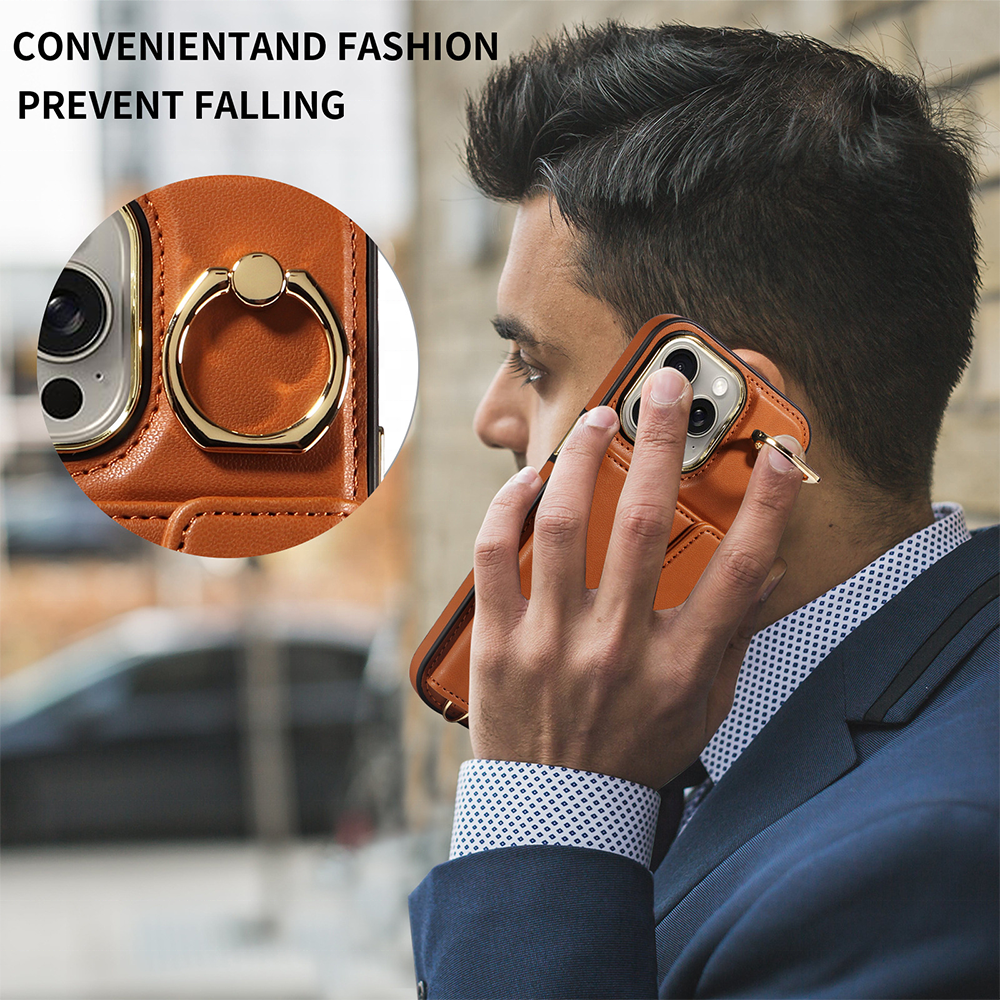 High Quality Wallet Phone Cases & Bags Leather Back Magnetic Cover For iPhone 15 Wallet Cases
