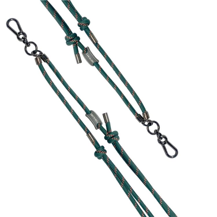 Popular Long Nylon Neck Strap for Phone Polyester Mobile Phone Lanyard with Chain Colorful Crossbody Accessory
