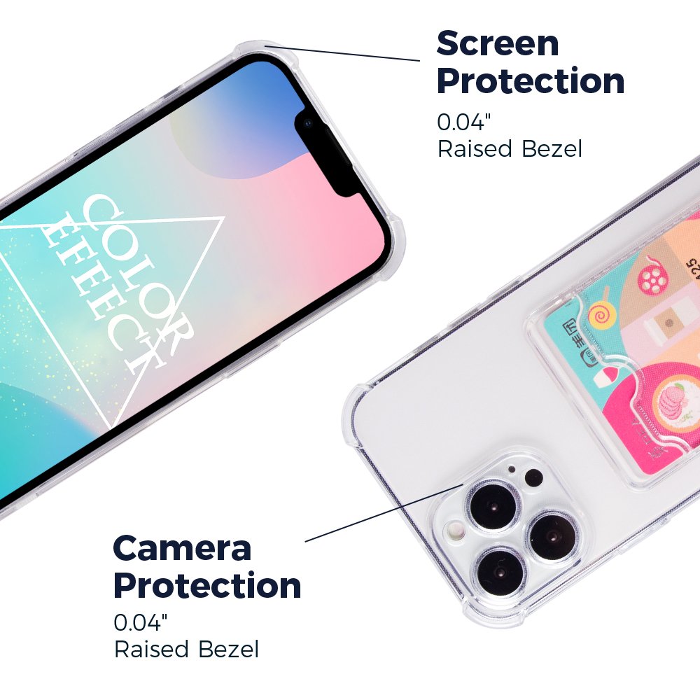 Clear Wallet Card Camera Protective Dual Custom Key Necklace Lanyard Bracelet Necklace Phone Case Cover For iPhone 13 14