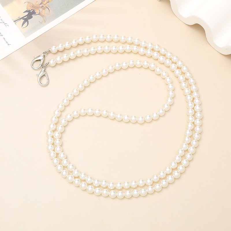 Handmade Pearl Beaded Crossbody Mobile Phone Strap Practical and Stylish Accessory