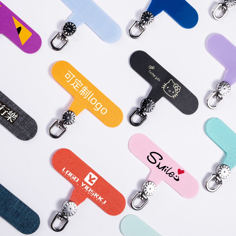 Customizable Oxford cloth Mobile Phone Straps Gasket Shell Card Back Sticker Fabric Lanyard with Sling Rope Connection