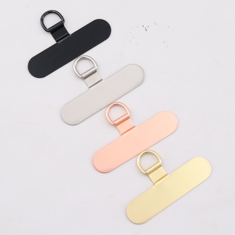 Cheap Price Metal Rectangle Phone Anti-lost Accessories For Universal Card Phone Charm Strap Key Chain Lanyard Wrist Necklace