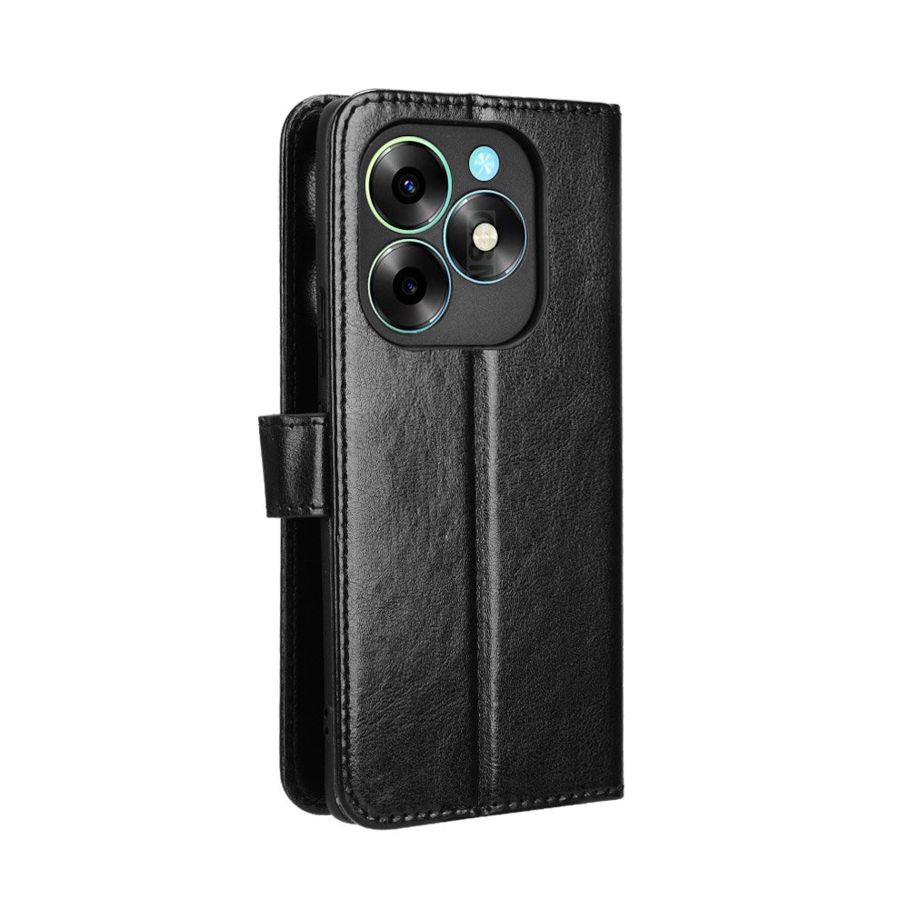 For itel S23 Plus Wallet Case With Card Holder, Retro PU Leather Stand Magnetic Flip Filo Mobile Phone Cover For itel S24 Plus