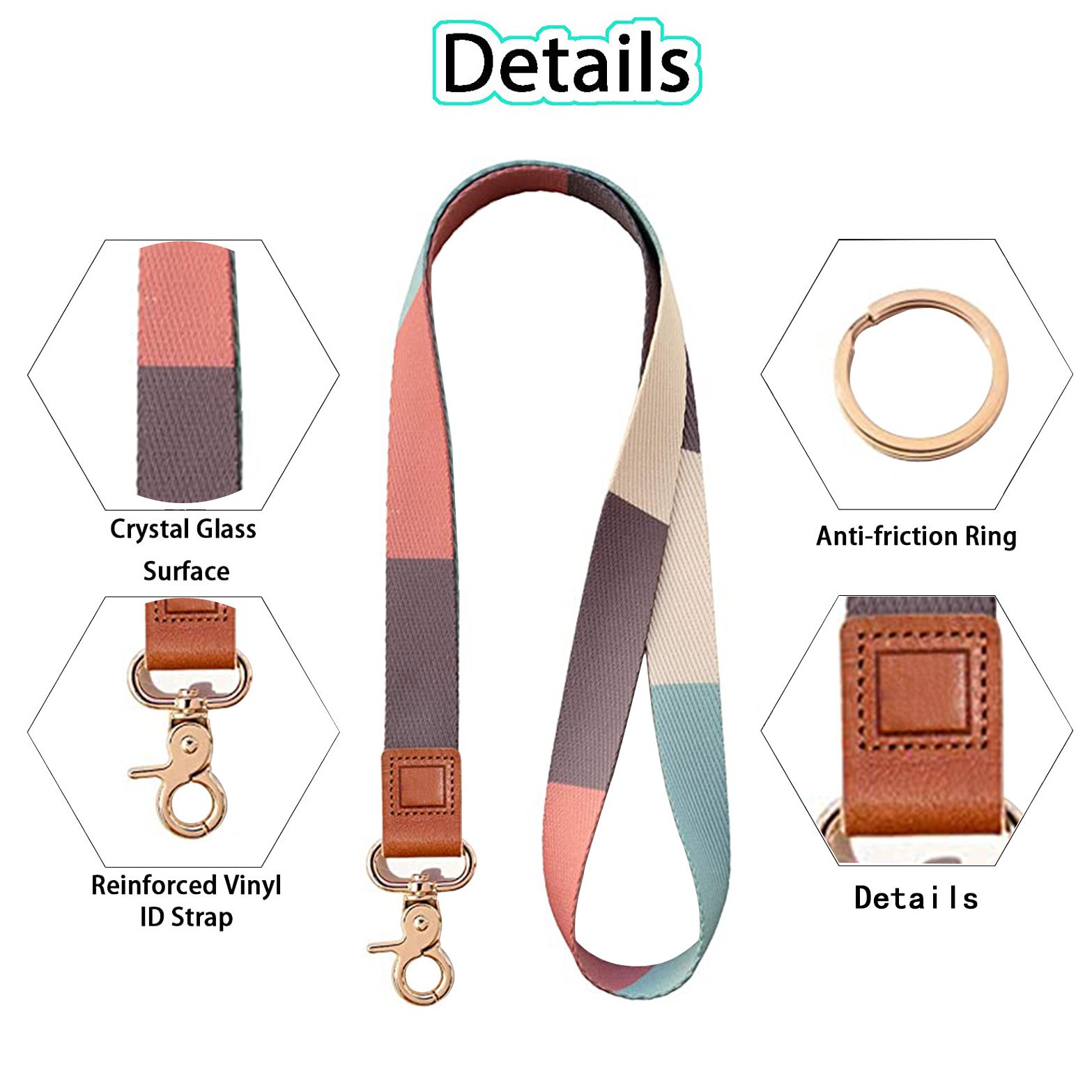 Universal mobile phone lanyard short wristlet strap keychain rope wrist strap phone case