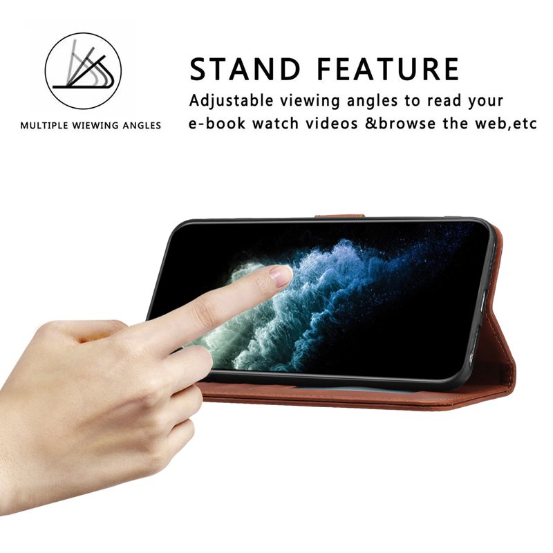 with Card Holder Strap Lanyard Magnetic Cell Phone Bag Flip Cover for iPhone 16 Pro Leather Phone Wallet Case