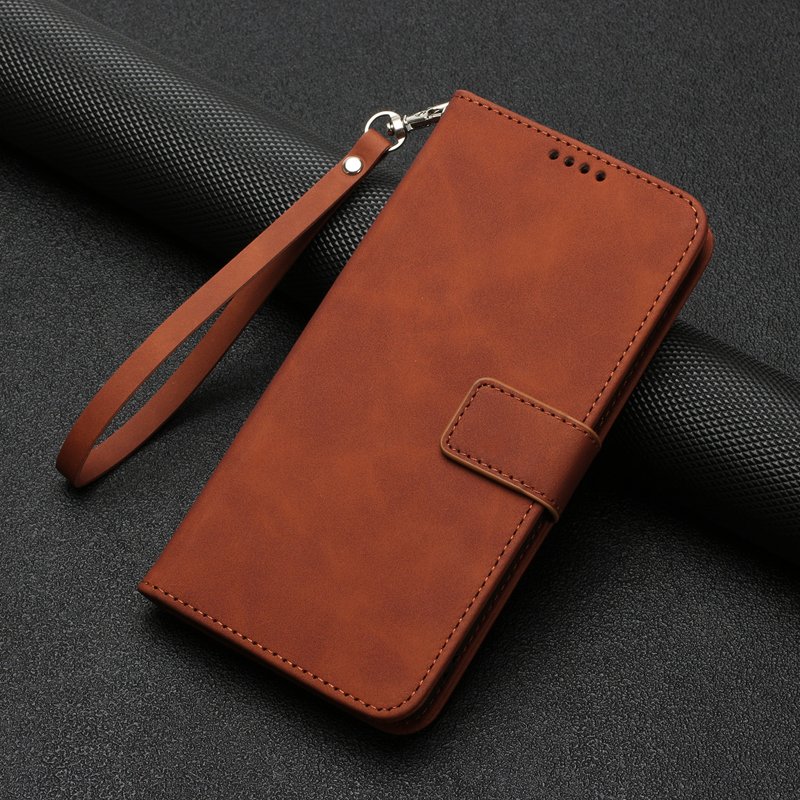 with Card Holder Strap Lanyard Magnetic Cell Phone Bag Flip Cover for iPhone 16 Pro Leather Phone Wallet Case