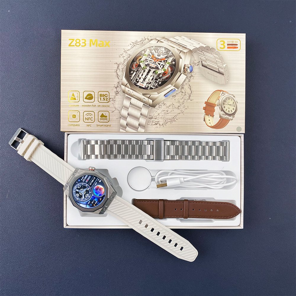 Z83 Max Mobile Phone Call with 3 straps Business smart watch smartwatch reloj inteligente outdoor smartwatches New arrival 2024