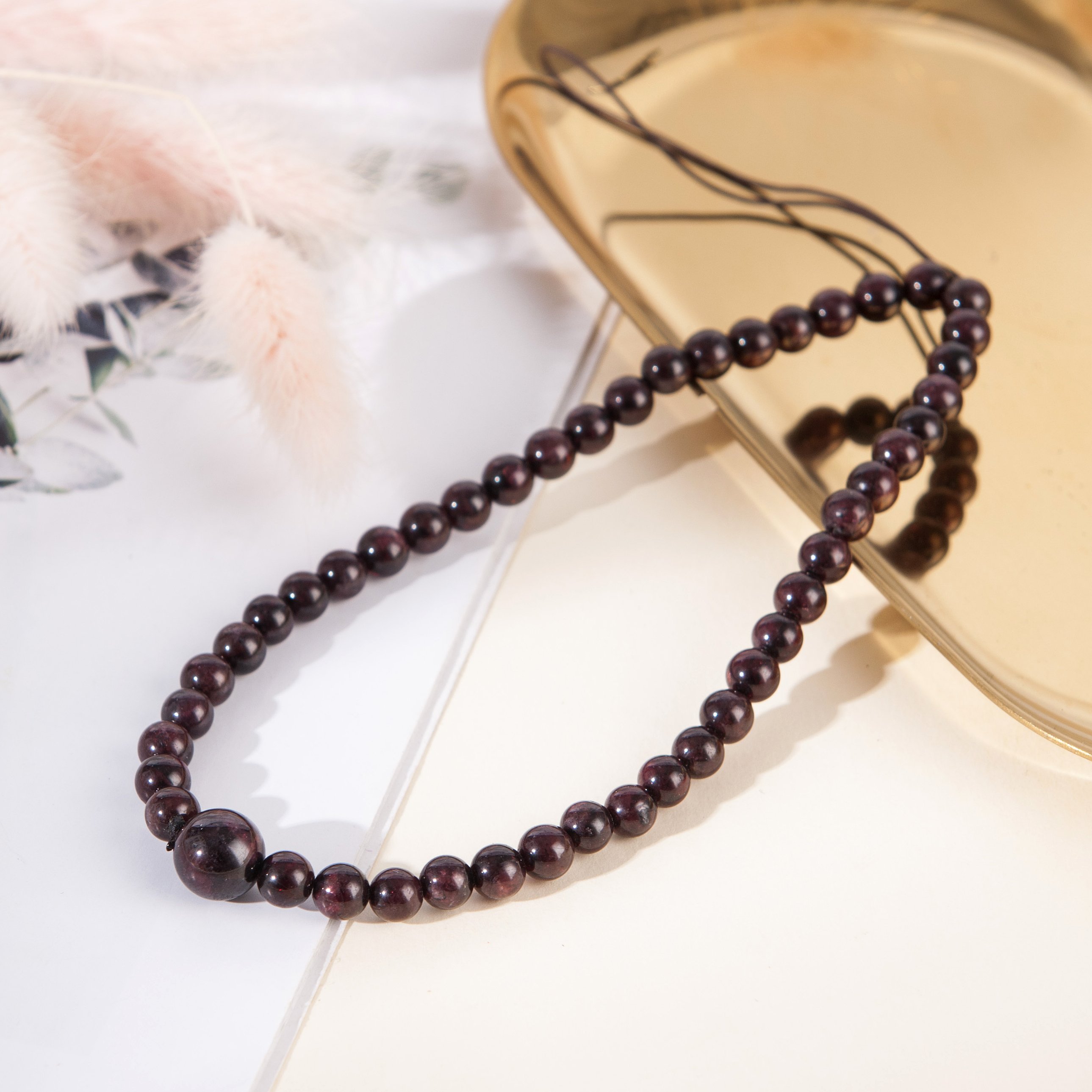 2024 Fashion women mobile diy phone phone chain accessories customized natural labradorite stone beads chain strap