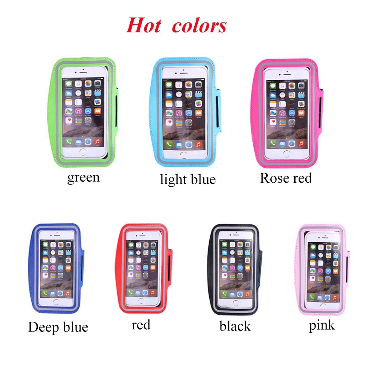 Yuanfeng Waterproof Cell phone Arm Pouch Bag Sport Running Arm Band Cover Protective Phone Bag