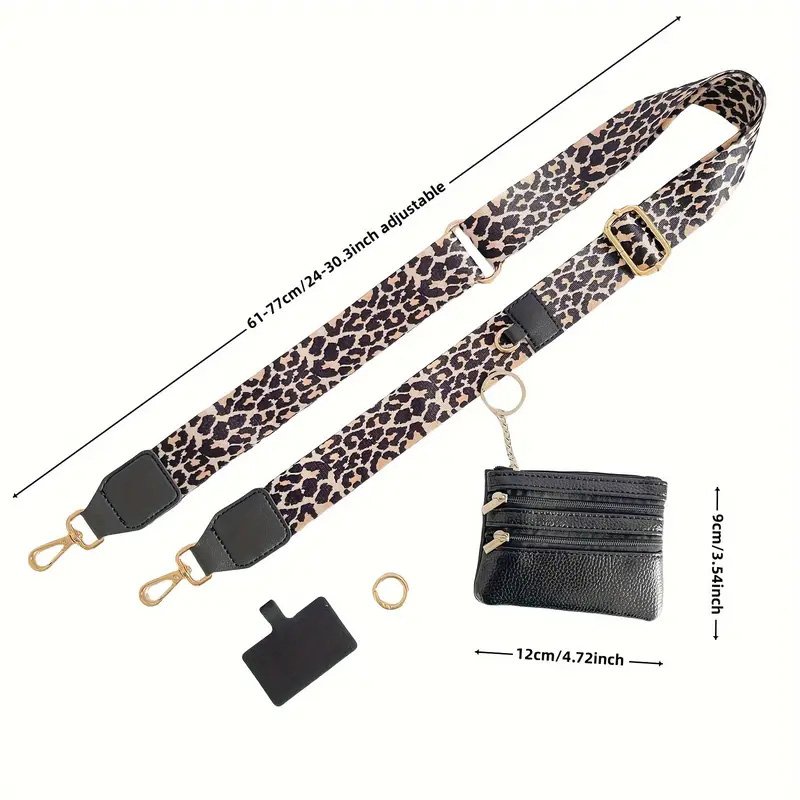 Adjustable Clip and Wallet Mobile Phone Strap Polyester Zipper Wallet Strap Mobile Phone Strap with Zipper Pocket