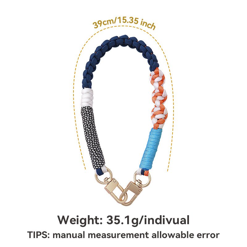 New handmade cellphone phone chain charm braided mobile phone lanyard anti loss hand rope phone charms
