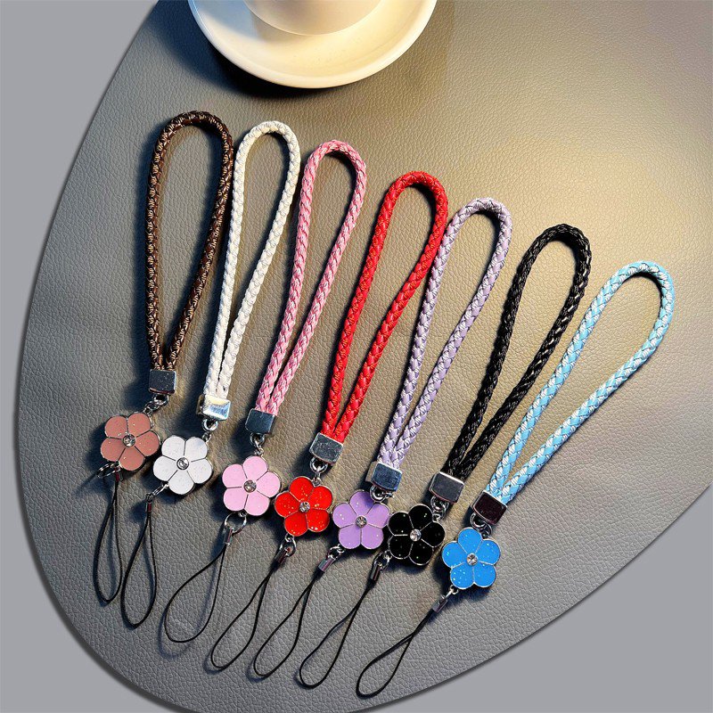 Hand Wrist Lanyard String Short Grip Lanyard Non-slip Mobile Phone Strap for Flash Drive Keychain ID Badge Holder DIY Hang Rope