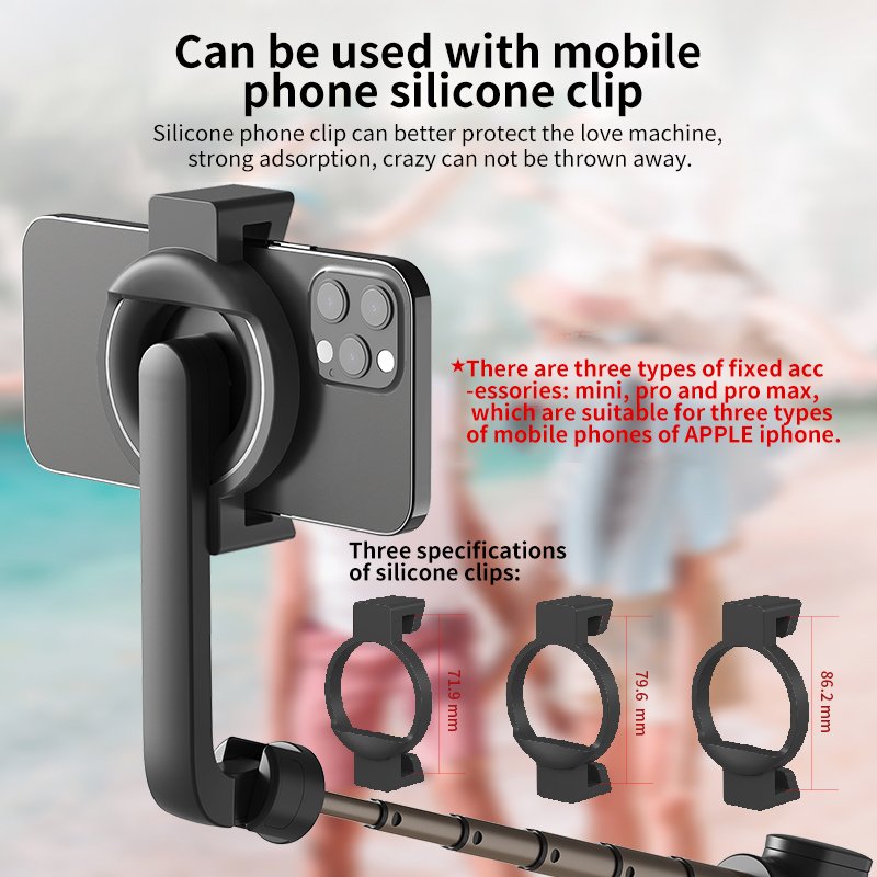 Magnetic selfie stick tripod with remote 54 "mobile tripod compatible for iPhone