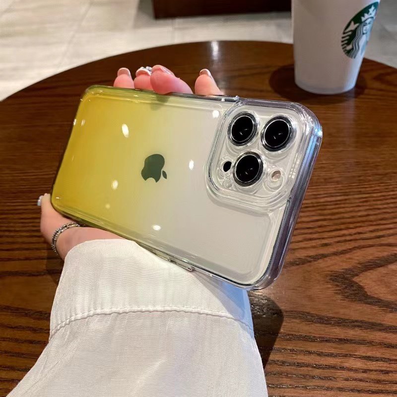 For Iphone 15 14 Pro Max 13 Full Shockproof Case Cover for Iphone 15 Plus Armored Case Rainbow Gradient Phonecase