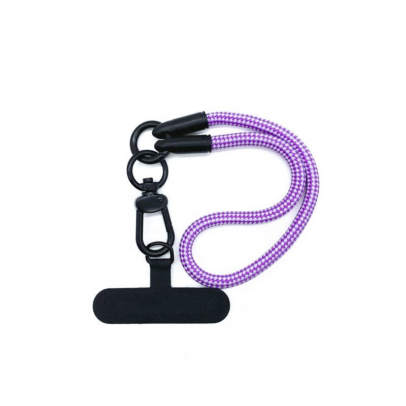 Mobile Phone Accessories cellphone short nylon hang rope wrist holder finger hand strap gold lanyard for phone case
