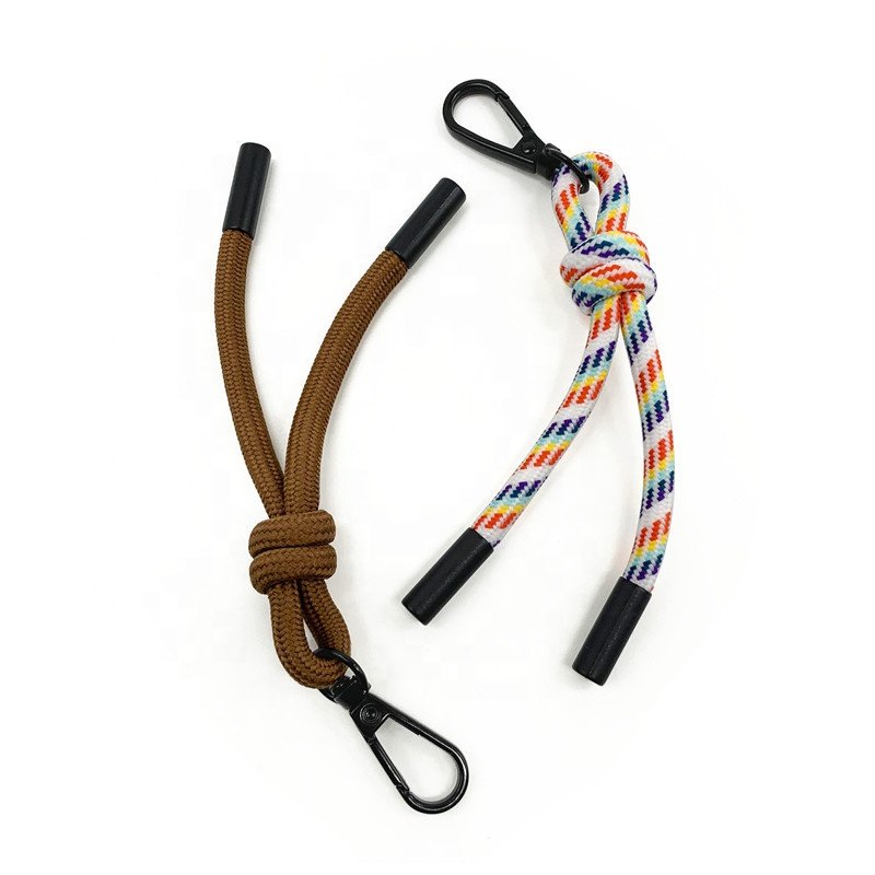 Mobile Phone Accessories cellphone short nylon hang rope wrist holder finger hand strap gold lanyard for phone case