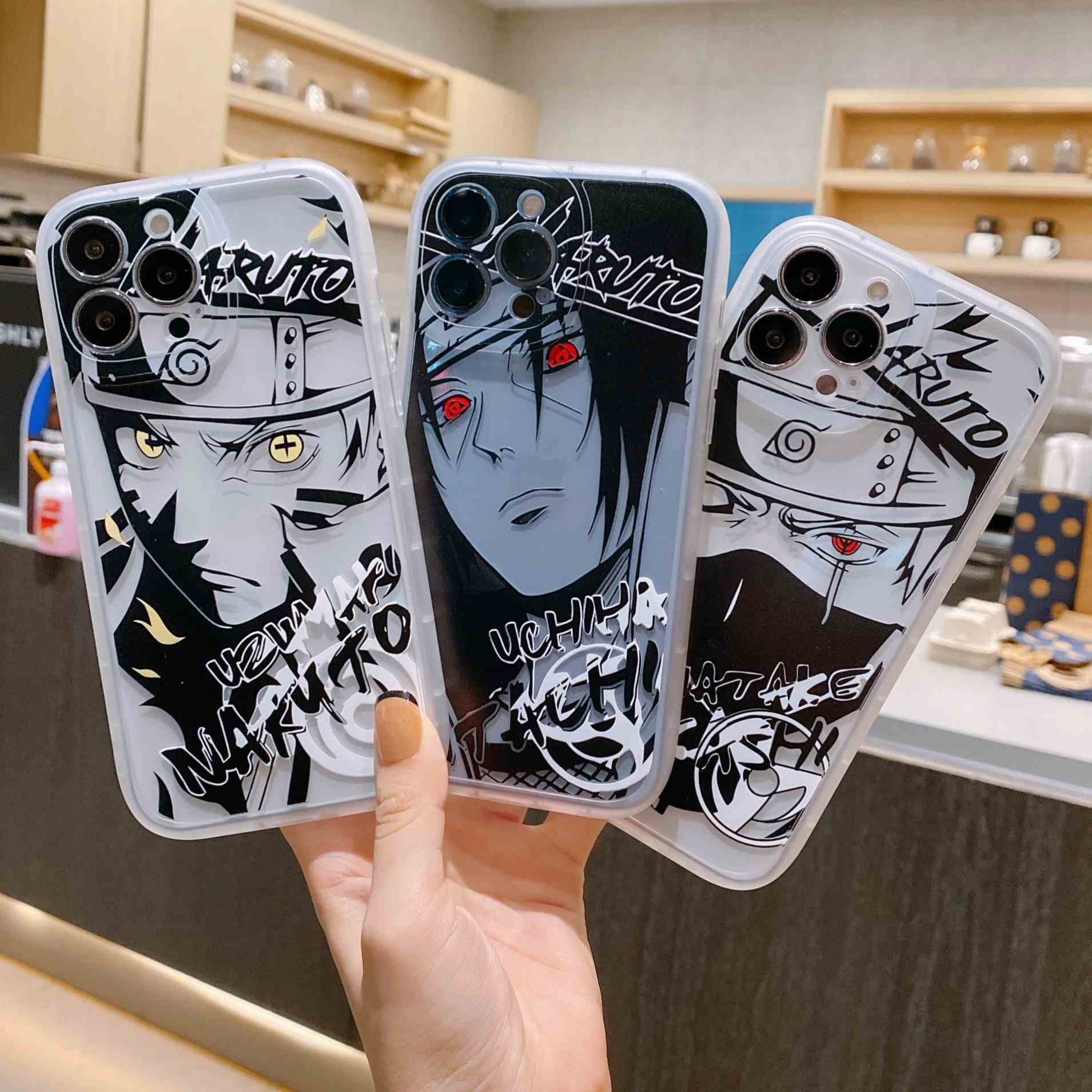 Japan Cartoon Cute Anime Transparent TPU Soft Shockproof Back Cover For iPhone 13 14 Pro Max Case Phone Accessories