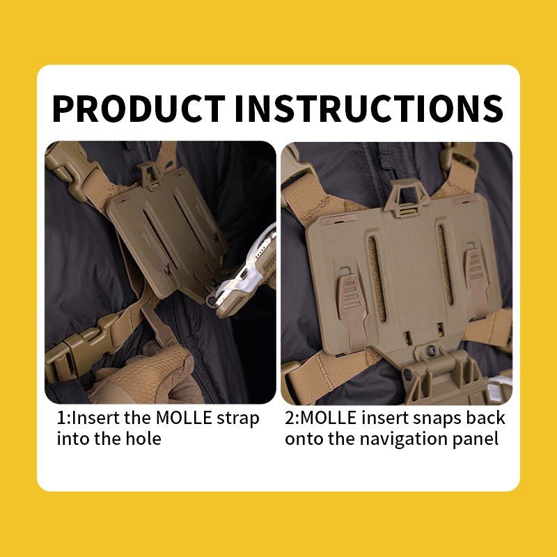 SIVI Folding Navigation Mount Tactical Mobile Phone Navigation Mount Fixing Strap For Outdoor Running Hiking Camping