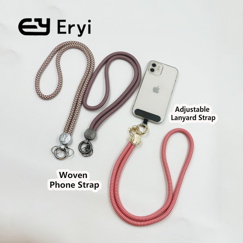 Universal Crossbody Nylon Smartphone Lanyard Mobile Phone Accessories Strap Patch Tab Tether Polyester Cell Phone Chains New