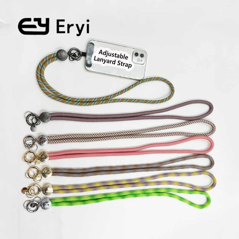 Universal Crossbody Nylon Smartphone Lanyard Mobile Phone Accessories Strap Patch Tab Tether Polyester Cell Phone Chains New