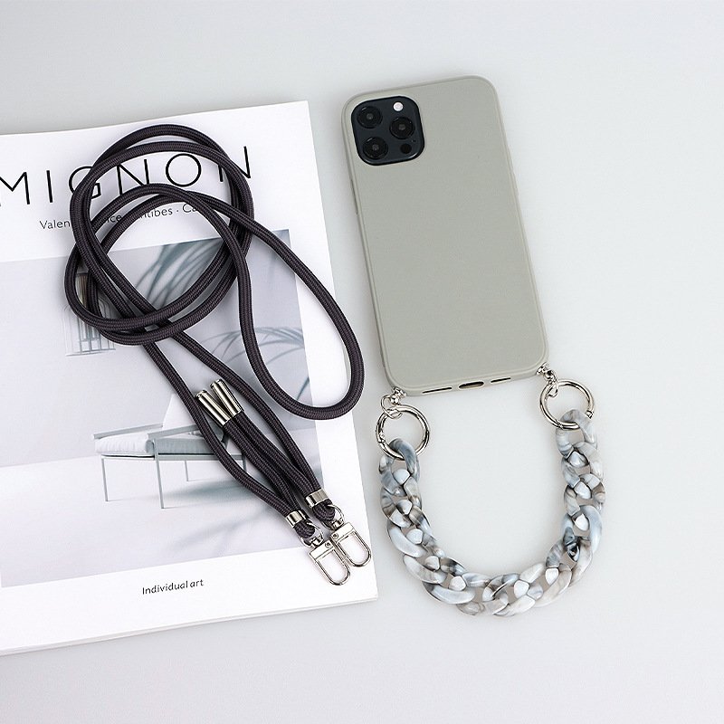 Shenzhen factory i14 pro max phone cases with clips for iphone 15 straps necklace phone case with strap crossbody