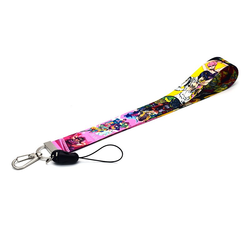 Japanese anime JOJO's bizarre adventure detachable mobile phone lanyard keychain