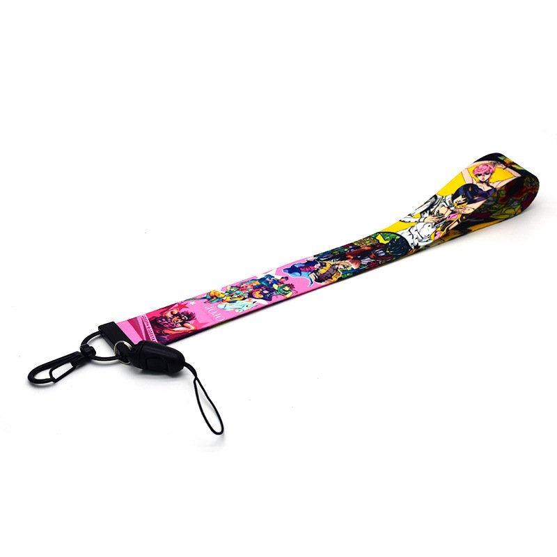 Japanese anime JOJO's bizarre adventure detachable mobile phone lanyard keychain