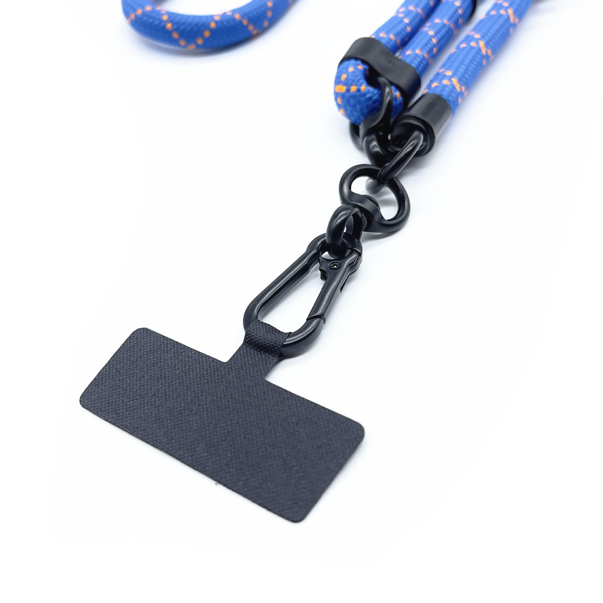 Custom designer adjustable wrist strap lanyard universal crossbody neck strap mobile phone lanyard with patch pad