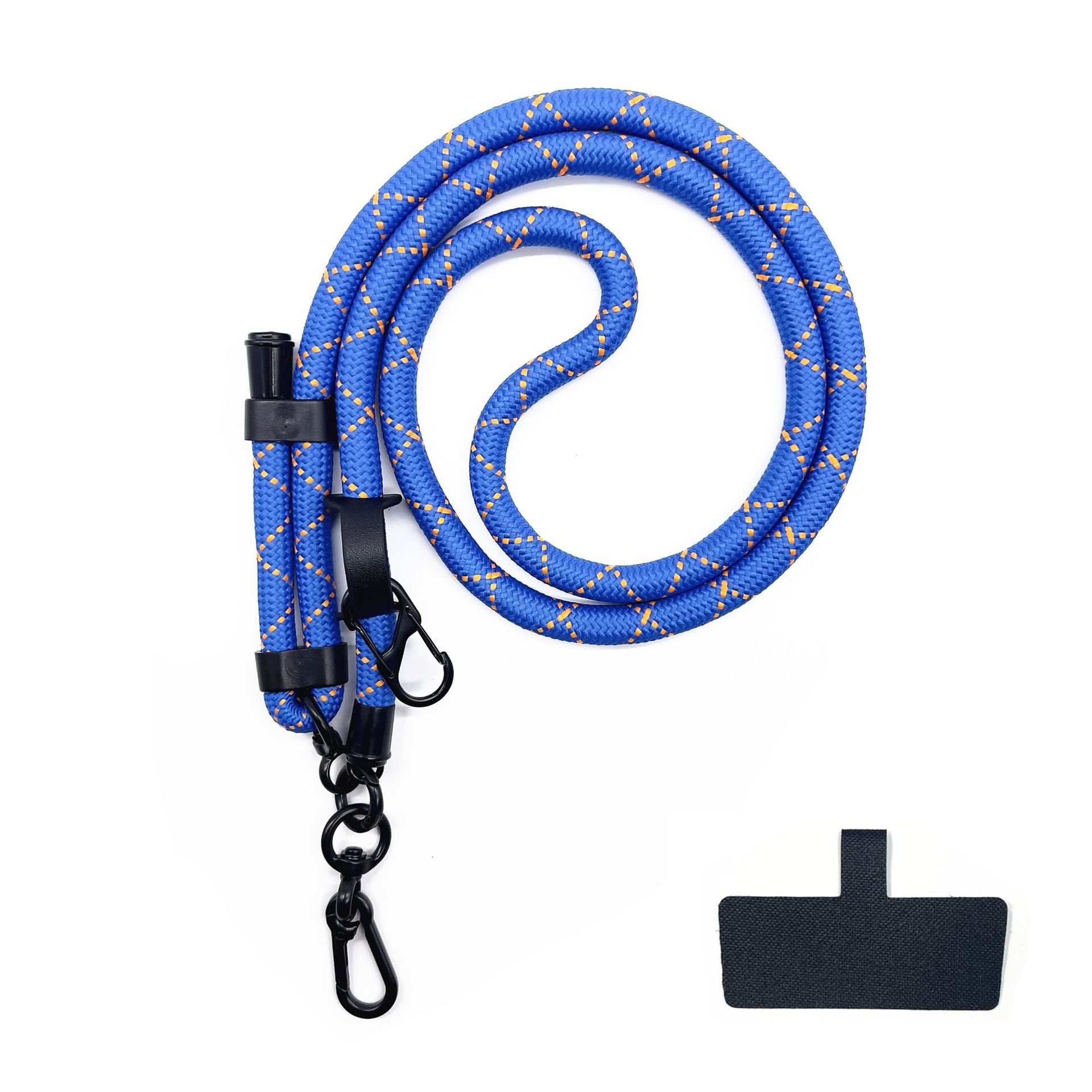 Custom designer adjustable wrist strap lanyard universal crossbody neck strap mobile phone lanyard with patch pad