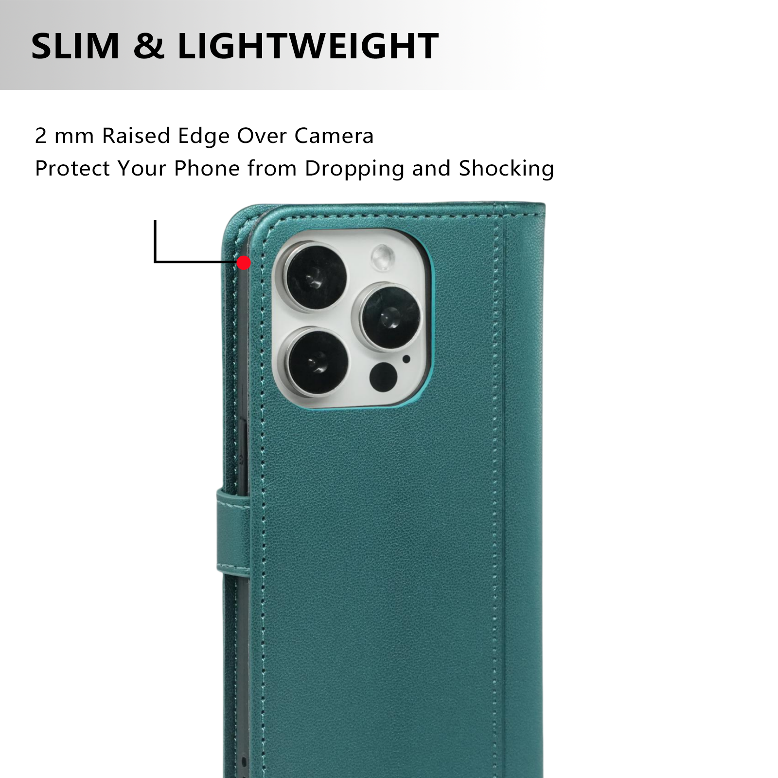 PU Leather Flip Wallet Phone Case for iPhone 16 Pro Max 15 Plus 14 13 with Video Stand Card Holders Phone Cover Bag